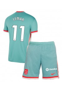 Atletico Madrid Thomas Lemar #11 Babytruitje Uit tenue Kind 2024-25 Korte Mouw (+ Korte broeken)